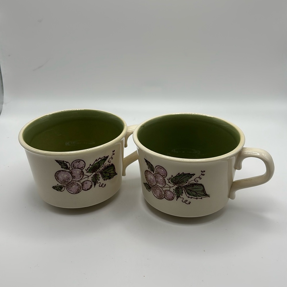 Vintage Taylor Smith & Taylor Concord coffee cups set of 2